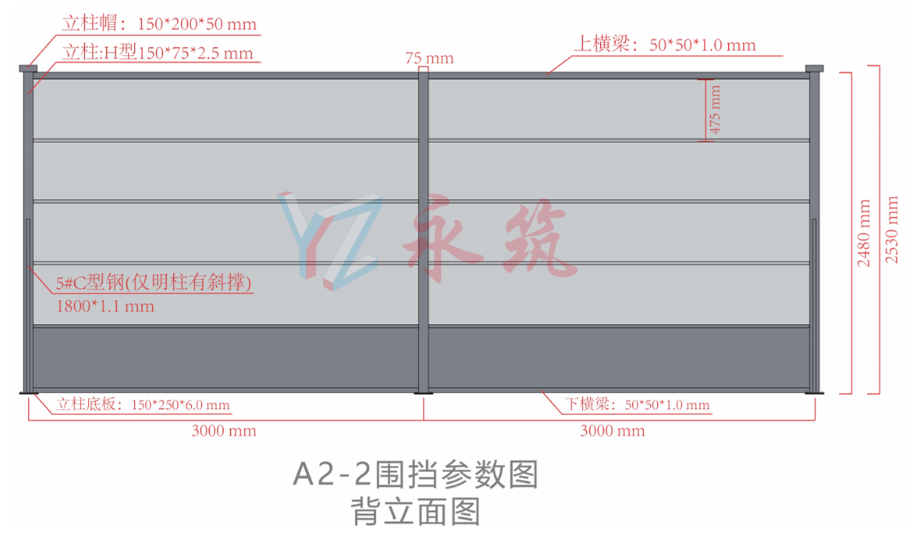 A2裝配式H型鋼結(jié)構(gòu)圍蔽優(yōu)化款